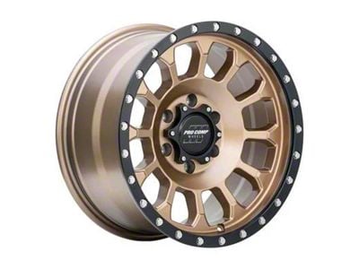 Pro Comp Wheels Rockwell Matte Bronze with Black Lip 6-Lug Wheel; 17x8; 0mm Offset (23-25 Canyon)