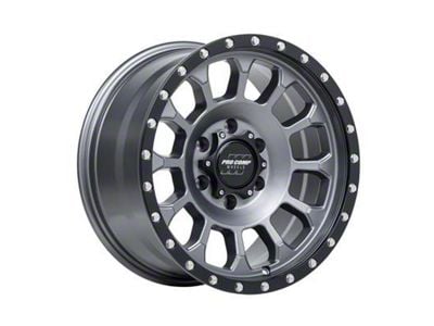 Pro Comp Wheels Rockwell Matte Graphite with Black Lip 6-Lug Wheel; 17x8; 0mm Offset (23-25 Canyon)