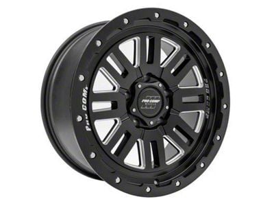 Pro Comp Wheels Cognos Satin Black Milled 6-Lug Wheel; 18x9; 0mm Offset (21-24 F-150)