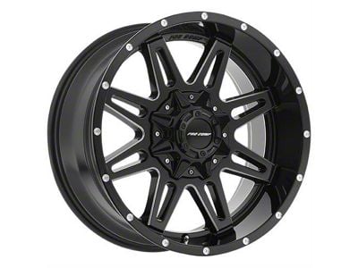 Pro Comp Wheels Blockade Gloss Black Milled 8-Lug Wheel; 20x9.5; -6mm Offset (19-24 RAM 2500)