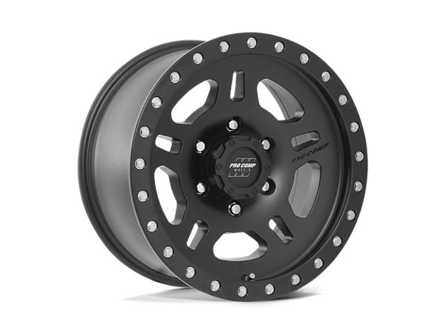 Pro Comp Wheels La PAZ Satin Black 6-Lug Wheel; 16x8; 0mm Offset (99-06 Sierra 1500)