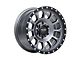 Pro Comp Wheels Rockwell Matte Graphite with Black Lip 6-Lug Wheel; 17x8; 0mm Offset (14-18 Sierra 1500)