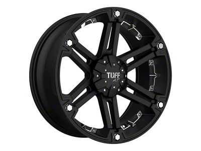 Pro Comp Wheels T01 Flat Black with Chrome Inserts 6-Lug Wheel; 18x9; 25mm Offset (19-24 Sierra 1500)
