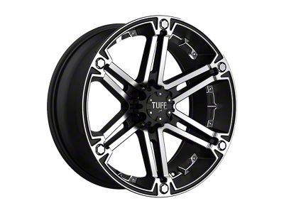 Pro Comp Wheels T01 Flat Black with Machined Face 6-Lug Wheel; 18x9; 25mm Offset (19-24 Sierra 1500)