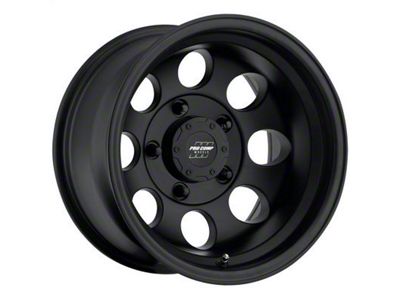 Pro Comp Wheels Vintage Flat Black 6-Lug Wheel; 17x9; -6mm Offset (14-18 Sierra 1500)