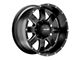 Pro Comp Wheels Trilogy Satin Black Milled 8-Lug Wheel; 20x10; -18mm Offset (20-24 Sierra 2500 HD)