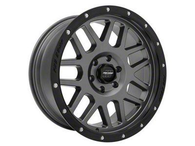 Pro Comp Wheels Vertigo Dark Gray with Black Lip 6-Lug Wheel; 17x9; -6mm Offset (14-18 Silverado 1500)