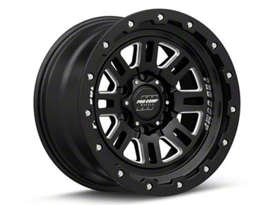 Pro Comp Wheels Cognos Satin Black Milled 6-Lug Wheel; 17x9; -6mm Offset (15-20 Yukon)