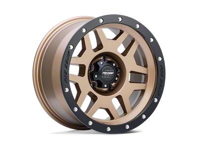 Pro Comp Wheels Phaser Matte Bronze with Black Lip 6-Lug Wheel; 17x9; -6mm Offset (15-20 Yukon)