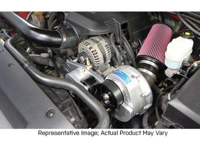 Procharger Stage II Intercooled Supercharger Complete Kit with P-1SC-1; Black Finish (07-13 4.8L Sierra 1500)