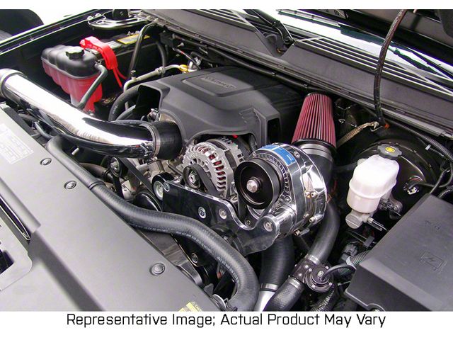 Procharger Stage II Intercooled Supercharger Complete Kit with P-1SC-1; Black Finish (99-06 4.8L Silverado 1500)