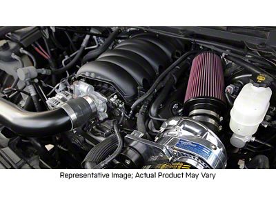 Procharger Stage II Intercooled Supercharger Complete Kit with P-1SC-1; Black Finish; Dedicated Drive (14-18 5.3L Sierra 1500)