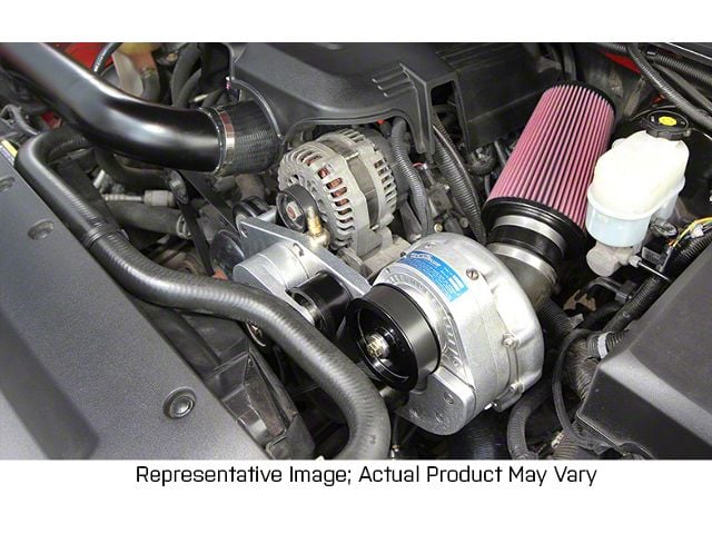 Procharger Stage II Intercooled Supercharger Complete Kit with P-1SC-1; Black Finish (07-09 6.0L Silverado 1500)