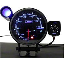 Prosport 95mm Electronic Speedometer; 0-140 MPH (Universal; Some Adaptation May Be Required)