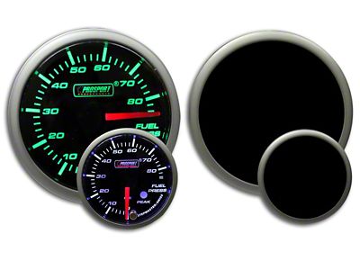 Prosport 52mm Premium Series Fuel Pressure Gauge; Electrical; Green/White (Universal; Some Adaptation May Be Required)