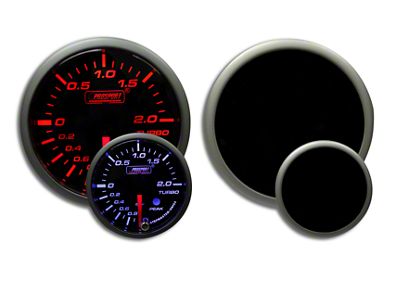 Prosport 52mm Metric Premium Series Boost Gauge; Electrical; Amber/White (Universal; Some Adaptation May Be Required)