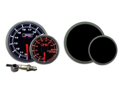 Prosport 60mm Premium Series Wideband Air/Fuel Ratio Gauge; Amber/White (Universal; Some Adaptation May Be Required)