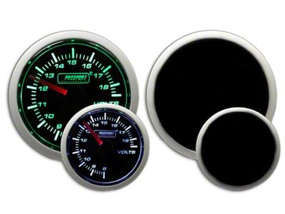 Prosport 52mm Performance Series Volt Gauge; Electrical; Green/White (Universal; Some Adaptation May Be Required)