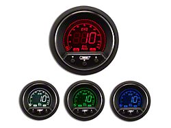 Prosport 52mm Premium EVO Series Oil Pressure Gauge; Electrical; Blue/Red/Green/White (Universal; Some Adaptation May Be Required)