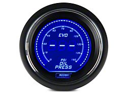 Prosport 52mm EVO Series Oil Pressure Gauge; Electrical; Blue/Red (Universal; Some Adaptation May Be Required)