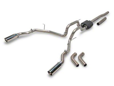 C&L Proven Ground Series Dual Exhaust System with Polished Tips; Side/Rear Exit (04-08 4.6L F-150)