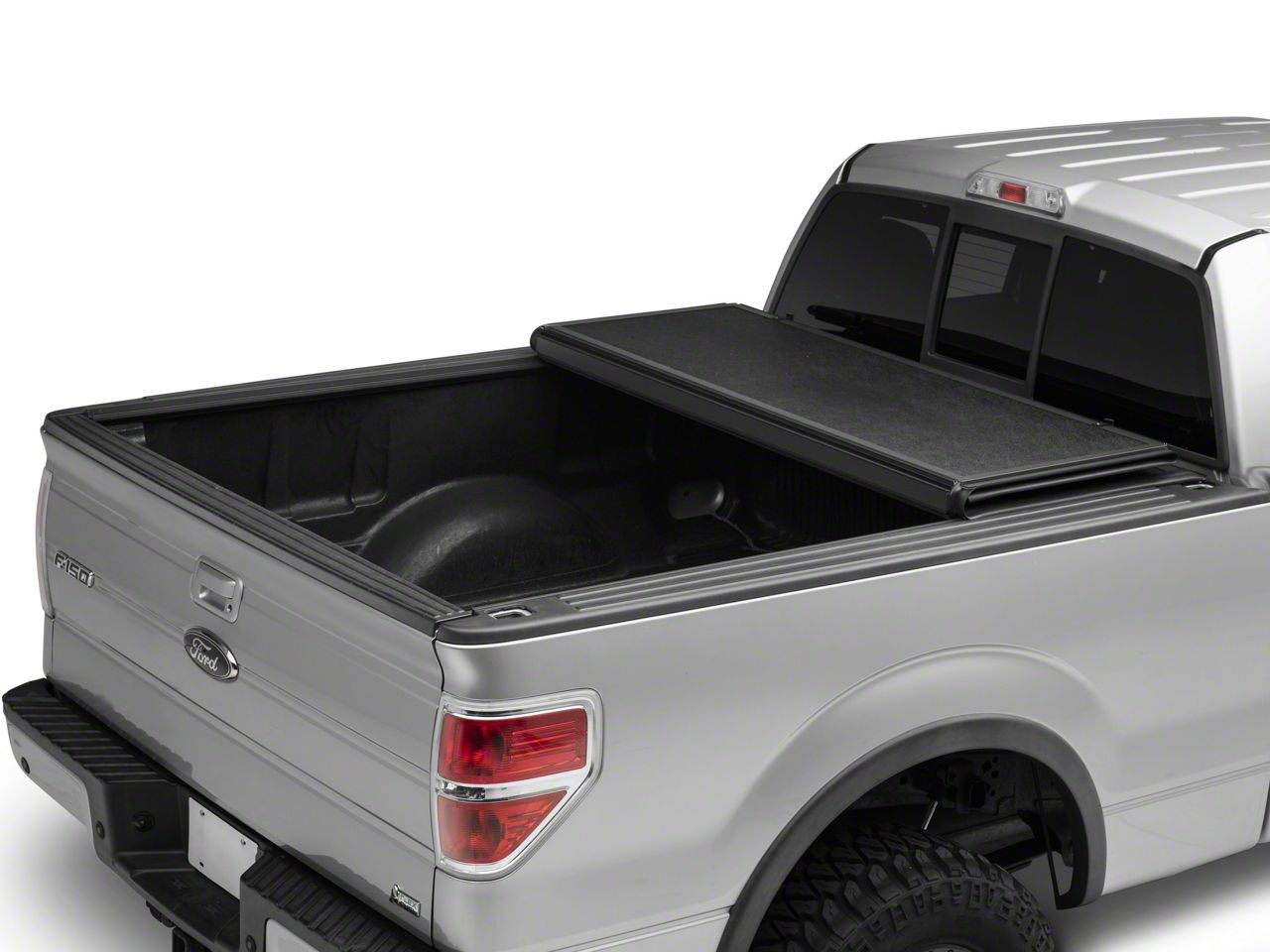 Fit For 09-14 Ford F150 Excl Raptor 6.5' Bed 4-Fold Assembly Truck Tonneau  Cover