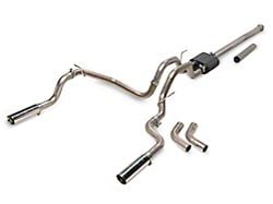 C&L Proven Ground Series Dual Exhaust System with Polished Tips; Side/Rear Exit (21-25 5.0L F-150 w/o Factory Dual Exhaust)