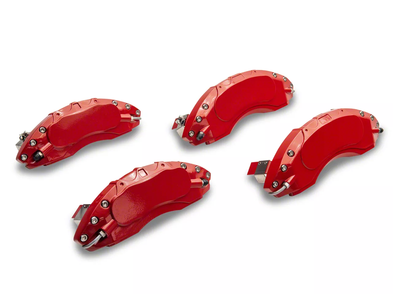 Proven Ground F-150 Red Caliper Covers; Front And Rear T570016 (12-14 F 