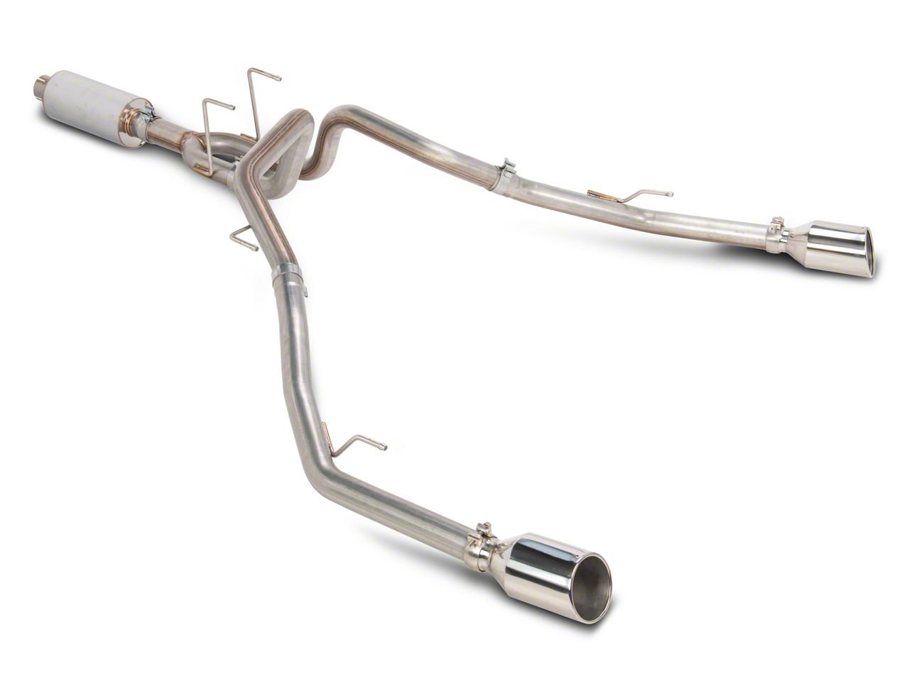 C&L RAM 1500 Proven Ground Series Dual Exhaust System with Polished ...