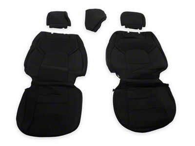 Proven Ground Premium Neoprene Front Seat Covers; Black (19-25 RAM 1500 w/ Bucket Seats & Center Console)