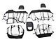 Proven Ground Premium Neoprene Front and Rear Seat Covers; Black (19-24 RAM 1500 Crew Cab w/ Bucket Seats & Center Console)