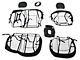 Proven Ground Premium Neoprene Front and Rear Seat Covers; Black (19-24 RAM 2500 Crew Cab w/ Front Bucket Seats)