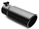 C&L Proven Ground Series Rolled End Round Exhaust Tip; 3.50-Inch; Black (Fits 3-Inch Tailpipe)