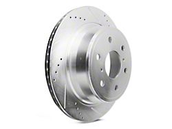 C&L Super Sport HD Cross-Drilled and Slotted 6-Lug Rotors; Rear Pair (14-18 Sierra 1500)