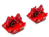 C&L Performance Rear Brake Calipers; Red (07-13 Silverado 1500 w/ Rear Disc Brakes; 14-18 Silverado 1500)