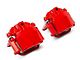 C&L Performance Rear Brake Calipers; Red (07-13 Silverado 1500 w/ Rear Disc Brakes; 14-18 Silverado 1500)