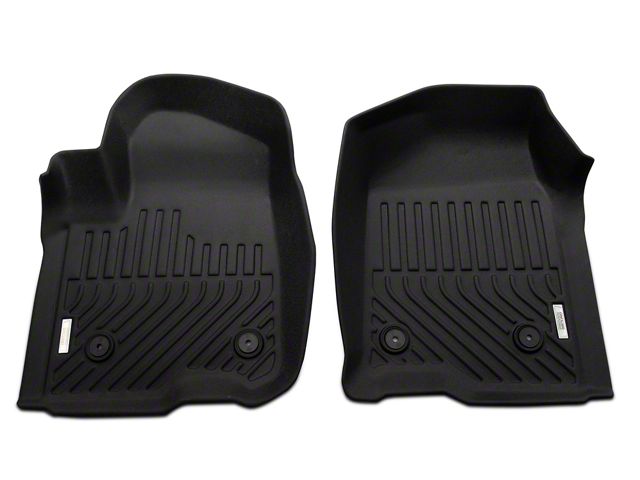 Proven Ground Precision Molded Front and Rear Floor Liners; Black (20-24 Silverado 2500 HD Crew Cab w/o Rear Seat Storage)