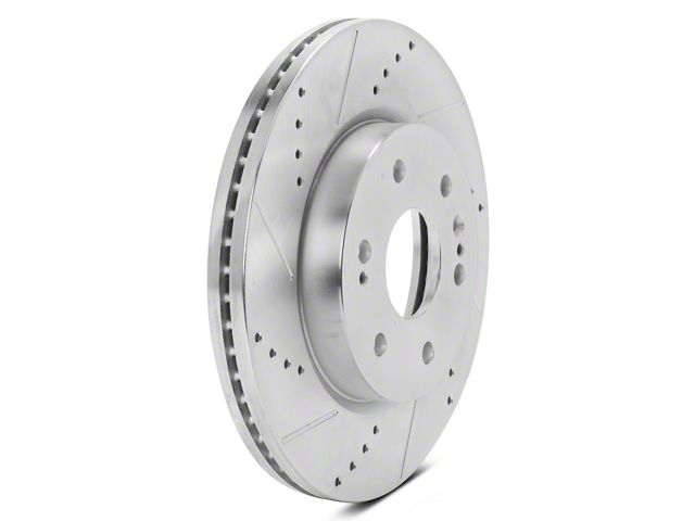 C&L Super Sport HD Cross-Drilled and Slotted 6-Lug Rotors; Front Pair (21-24 Tahoe, Excluding Police)