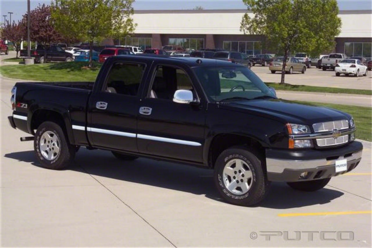 Putco Silverado 1500 Body Side Molding; Billet Aluminum 96608 (04-06 ...