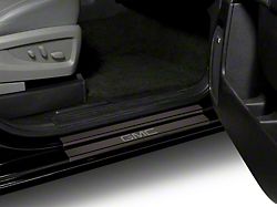 Putco Black Platinum Door Sills with GMC Logo (14-18 Sierra 1500 Regular Cab, Crew Cab)