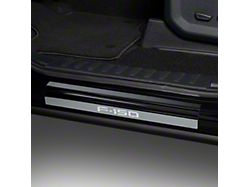 Putco Black Platinum Door Sills with F-150 Logo (21-25 F-150 Regular Cab, SuperCab)