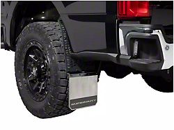 Putco Hex Mud Skins with Super Duty Logo; High-Density Polyethylene; Rear (23-24 6.7L Powerstroke F-250 Super Duty)