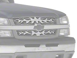 Putco Flaming Inferno Upper Overlay Grilles; Polished (03-05 Silverado 1500)