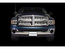 Putco Flaming Inferno Upper Overlay Grilles; Polished (99-00 Silverado 1500)