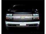 Putco Punch Design Upper Overlay Grille; Polished (99-00 Silverado 1500)