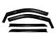 Putco Element Matte Black Window Visors; Front and Rear (20-24 Silverado 3500 HD Double Cab)