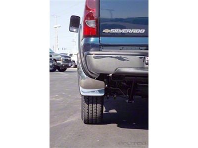 Putco Form Fitted Mud Skins; Rear (03-06 Silverado 3500 HD SRW w/ OEM Fender Flares)