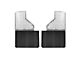 Putco Hex Shield Series Mud Flaps; Brushed; Rear (15-19 Silverado 3500 HD DRW)