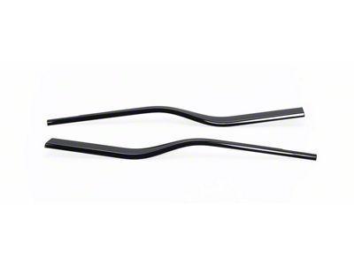 Putco Window Trim; Black (17-22 F-250 Super Duty Regular Cab)