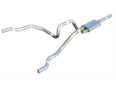 Pypes Violator Dual Exhaust System with Polished Tips; Rear Exit (07-09 4.8L Sierra 1500)